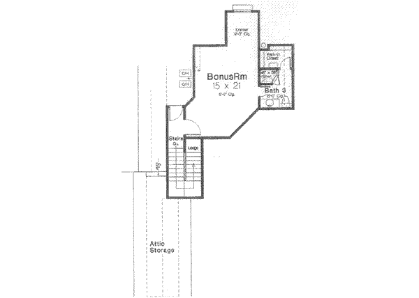 House Blueprint - European Floor Plan - Other Floor Plan #310-372