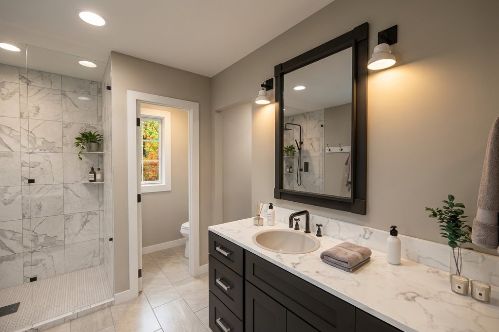 Interior - Master Bathroom for Modern House Plan #51-1516 - 3 bed, 2.5 bath