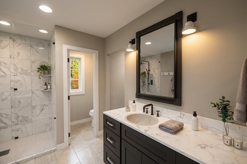 Architectural House Design - Interior - Master Bathroom for Modern House Plan #51-1516 - 3 bed, 2.5 bath