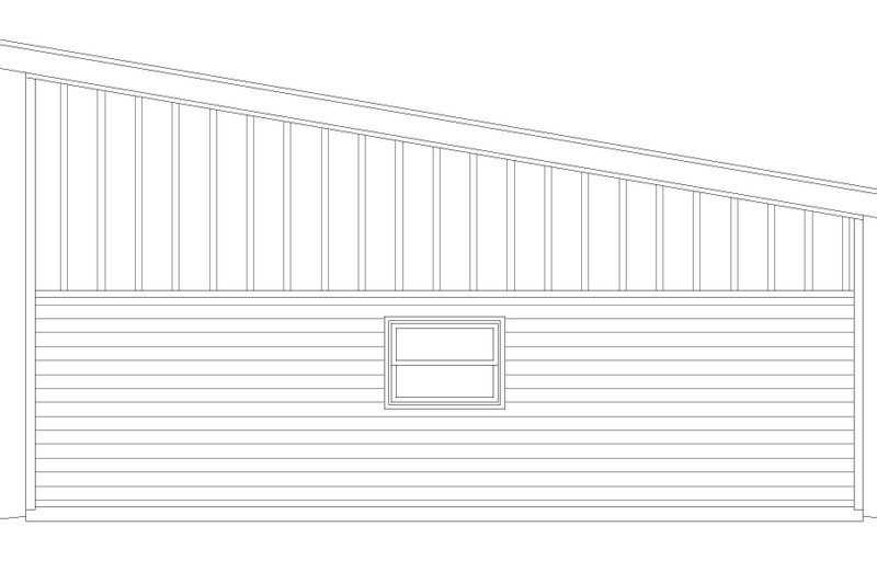 Architectural House Design - Exterior - Rear Elevation for Contemporary House Plan #932-629, 0 bath