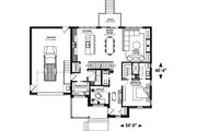 Country Style House Plan - 3 Beds 2.5 Baths 1829 Sq/Ft Plan #23-2802 