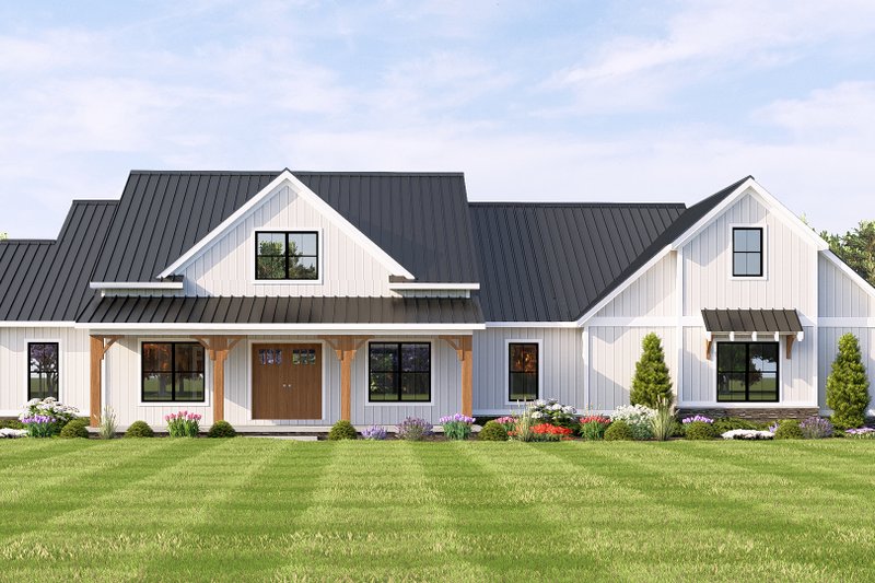 Dream House Plan - Exterior - Front Elevation 3 for Farmhouse House Plan #1064-122 - 3 bed, 2.5 bath