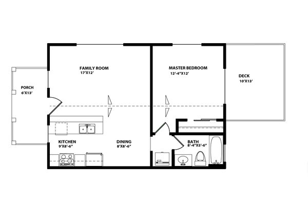 Craftsman Floor Plan - Main Floor Plan #515-8
