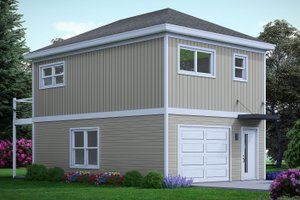 Contemporary Exterior - Front Elevation Plan #932-1030