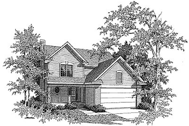 House Plan Design - Traditional Exterior - Front Elevation Plan #70-227