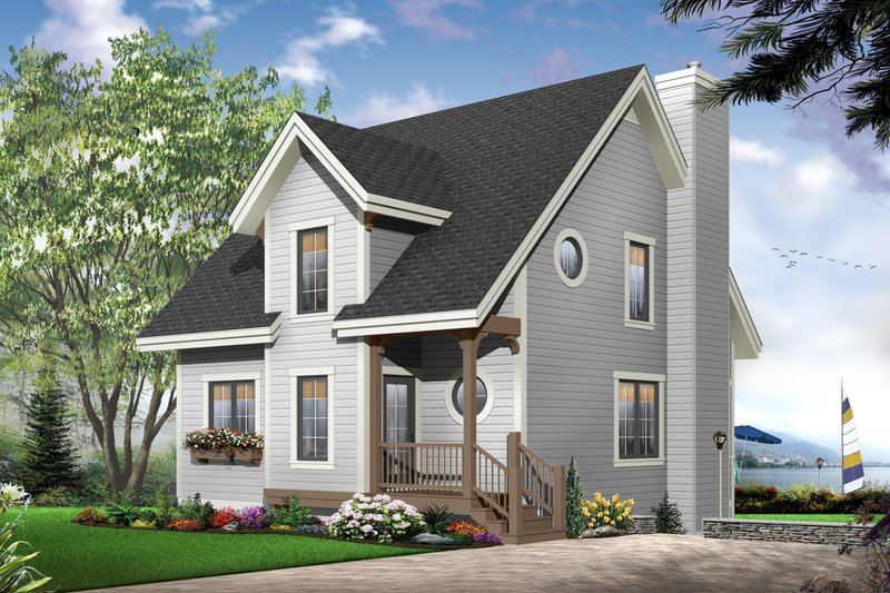 Dream House Plan - Exterior - Front Elevation 4 for Traditional House Plan #23-663 - 3 bed, 1.5 bath