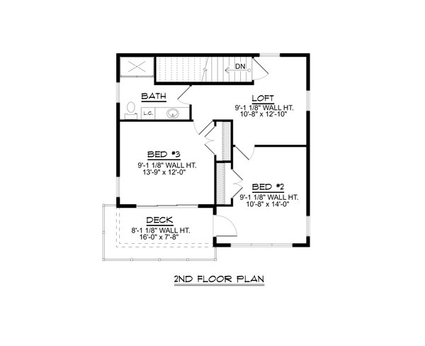 Home Plan - Modern Floor Plan - Upper Floor Plan #1064-283