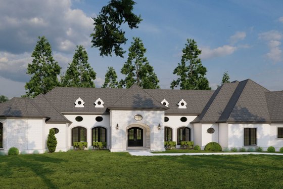 Exterior - Other Elevation for European House Plan #923-69 - 4 bed, 4.5 bath