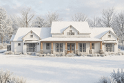 Farmhouse Style House Plan - 3 Beds 3.5 Baths 2692 Sq/Ft Plan #923-458 Exterior 