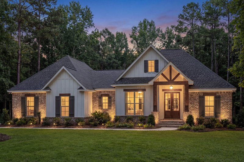Architectural House Design - Exterior - Front Elevation 4 for Craftsman House Plan #430-99 - 3 bed, 2 bath