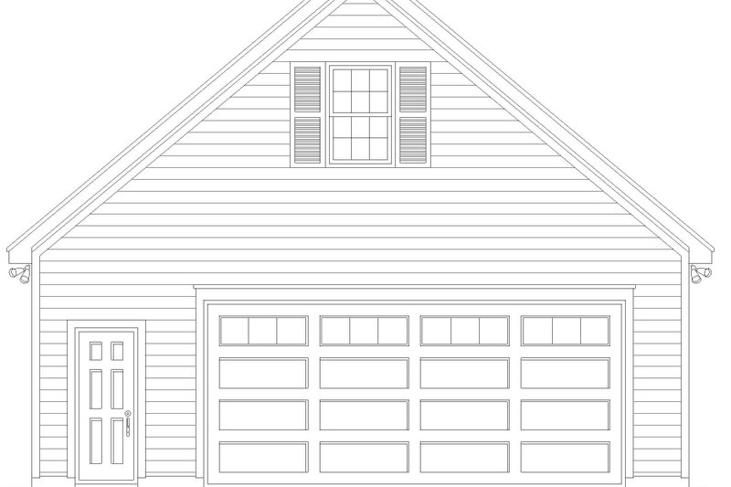 House Plan Design - Exterior - Front Elevation 3 for Traditional House Plan #932-544, 0 bath