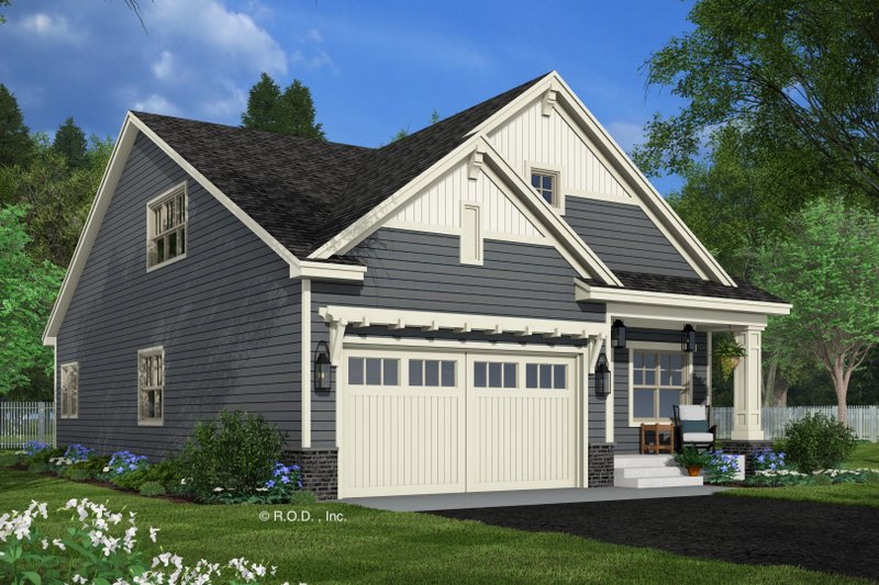 House Design - Exterior - Front Elevation 5 for Craftsman House Plan #51-1338 - 4 bed, 3 bath