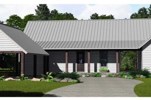Country Exterior - Front Elevation Plan #1081-41