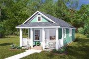 Cottage Style House Plan - 1 Beds 1 Baths 496 Sq/Ft Plan #513-2280 