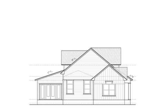 Exterior - Other Elevation for Farmhouse House Plan #938-109 - 3 bed, 2.5 bath