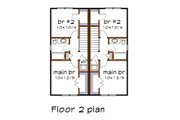 Southern Style House Plan - 4 Beds 2.5 Baths 1736 Sq/Ft Plan #79-276 