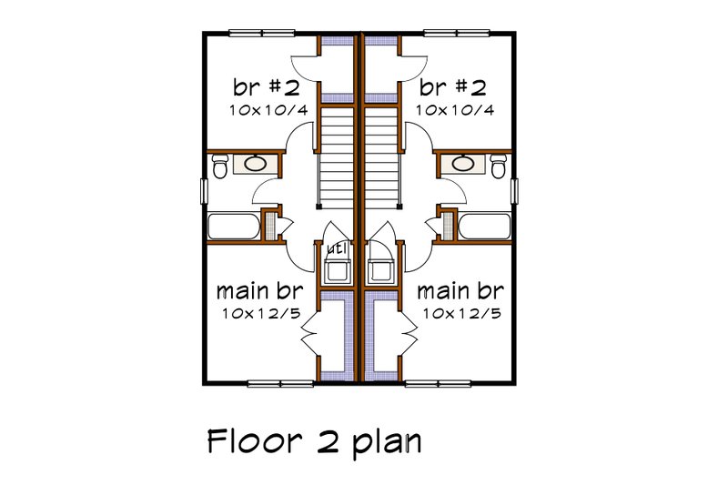 Home Plan - Floor Plan - Upper Floor for Farmhouse House Plan #79-276 - 4 bed, 2.5 bath