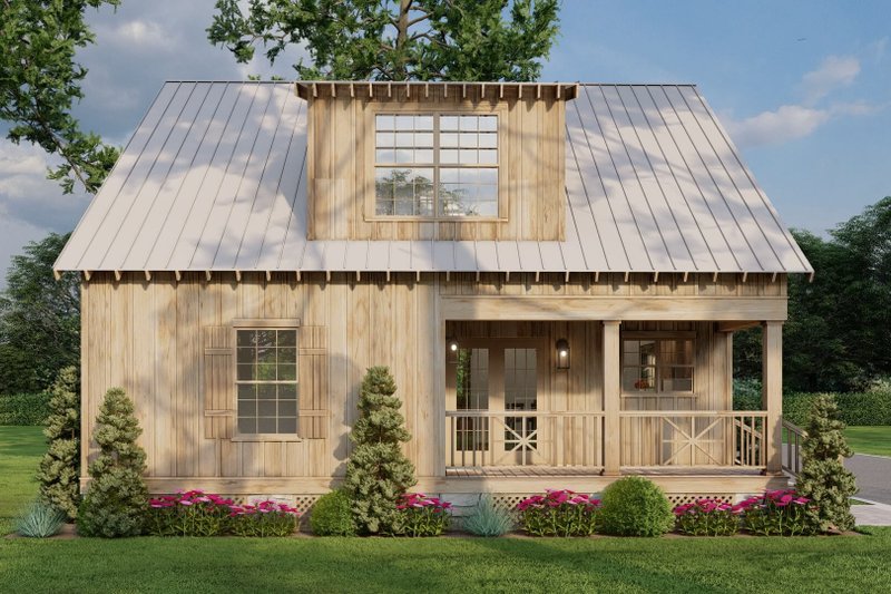 House Plan Design - Exterior - Rear Elevation for Farmhouse House Plan #17-2019 - 2 bed, 2 bath