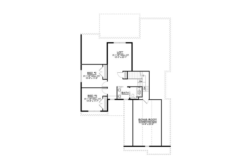 Home Plan - Floor Plan - Upper Floor for Traditional House Plan #1064-206 - 3 bed, 2.5 bath