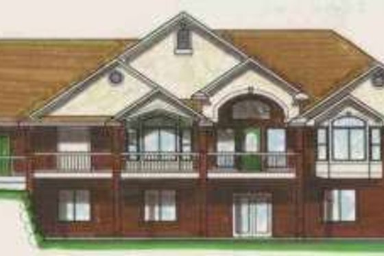 Exterior - Front Elevation for Traditional House Plan #308-123 - 7 bed, 3.5 bath