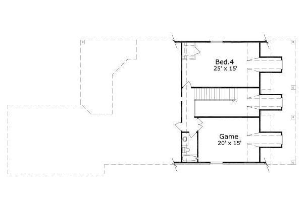 European Floor Plan - Upper Floor Plan #411-636