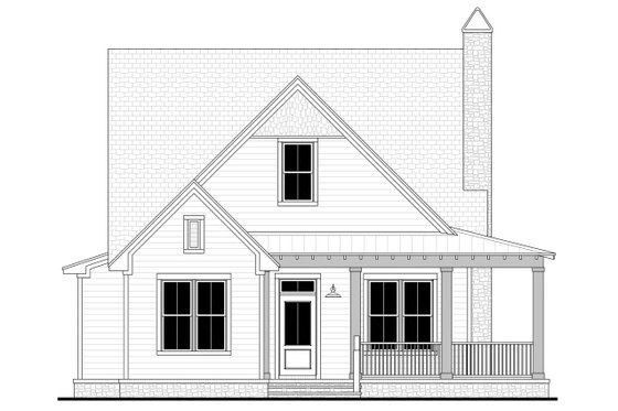 Exterior - Front Elevation 4 for Farmhouse House Plan #430-274 - 4 bed, 3.5 bath