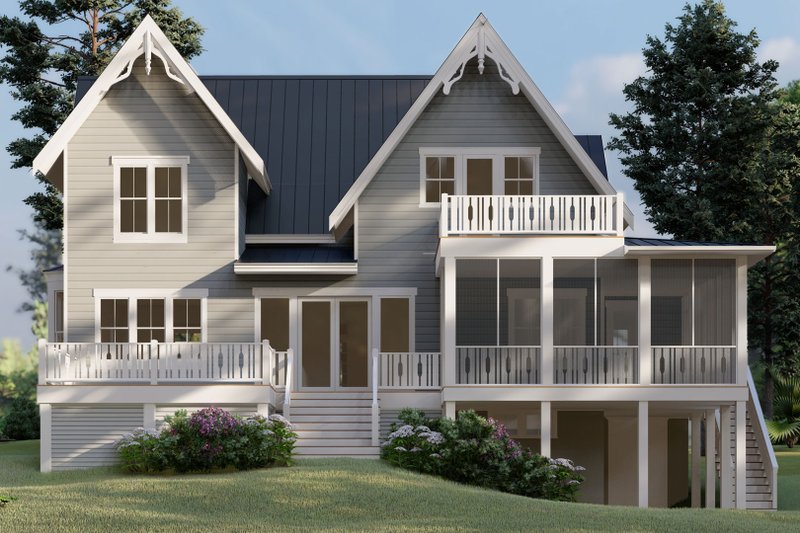 House Plan Design - Exterior - Rear Elevation for Farmhouse House Plan #1079-5 - 4 bed, 2.5 bath