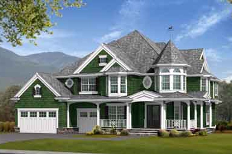 House Blueprint - Craftsman Exterior - Front Elevation Plan #132-161
