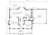 European Style House Plan - 4 Beds 2.5 Baths 2138 Sq/Ft Plan #3-169 