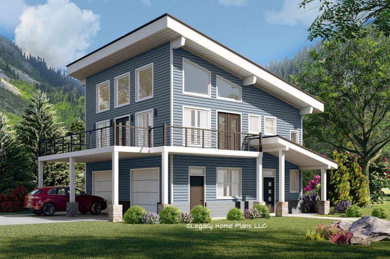House Plan Design - Contemporary Exterior - Front Elevation Plan #932-779
