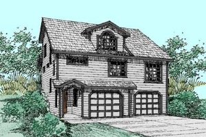 Craftsman Exterior - Front Elevation Plan #60-428