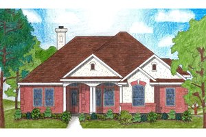 Traditional Exterior - Front Elevation Plan #80-111