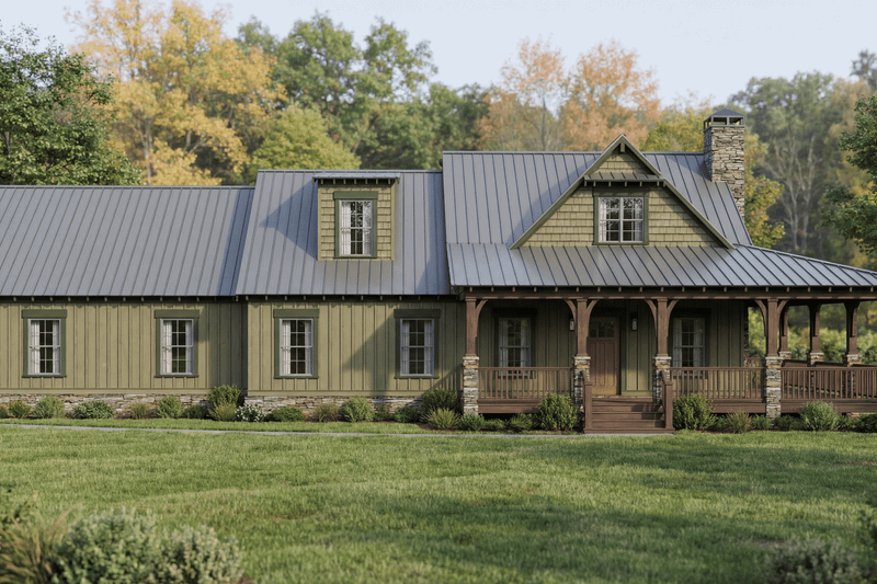 House Blueprint - Cottage Exterior - Front Elevation Plan #923-454