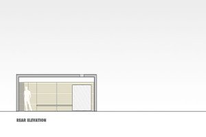 Exterior - Rear Elevation for Modern House Plan #469-3, 0 bath
