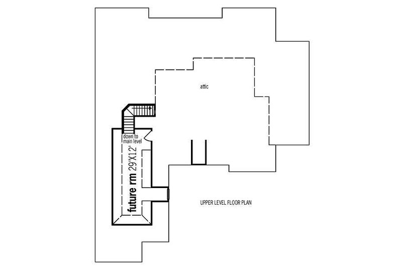Home Plan - Floor Plan - Other Floor for European House Plan #45-291 - 3 bed, 2.5 bath