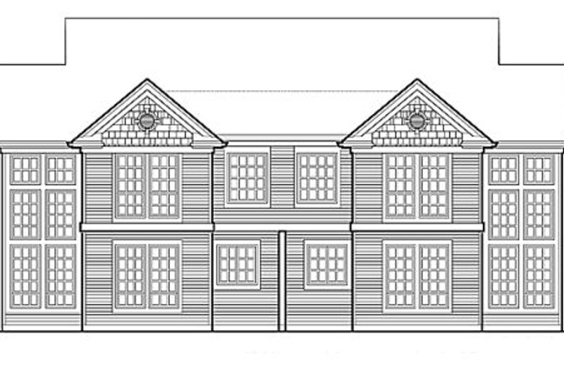 Home Plan - Exterior - Rear Elevation for Traditional House Plan #48-152 - 3 bed, 2.5 bath