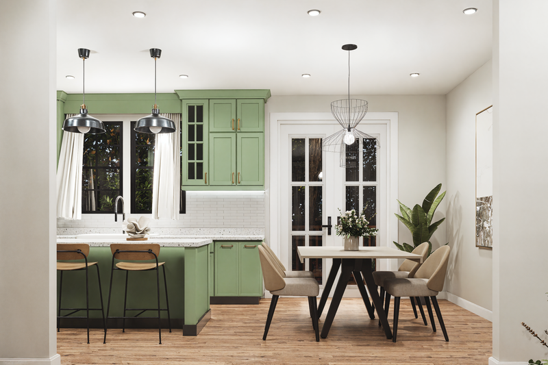 House Design - Interior - Dining Room for Farmhouse House Plan #54-674 - 5 bed, 3 bath