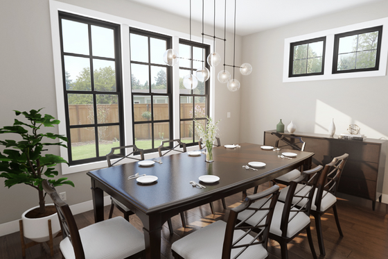 Interior - Dining Room for Farmhouse House Plan #48-1043 - 4 bed, 3 bath