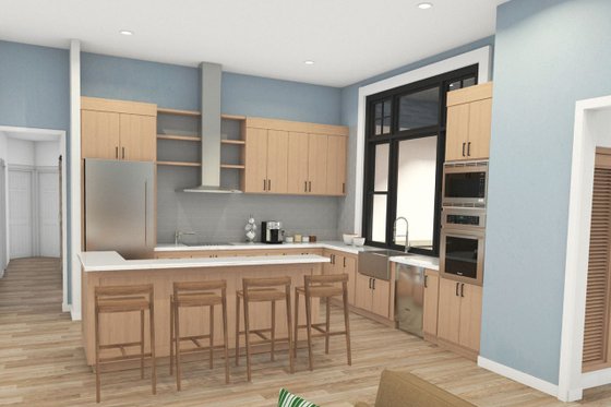 Interior - Kitchen for Craftsman House Plan #124-1240 - 3 bed, 2.5 bath