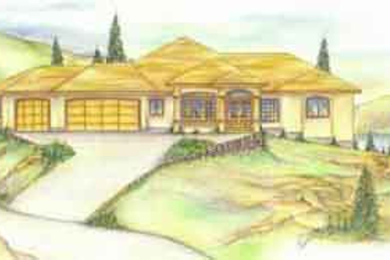 Architectural House Design - Traditional Exterior - Front Elevation Plan #117-221