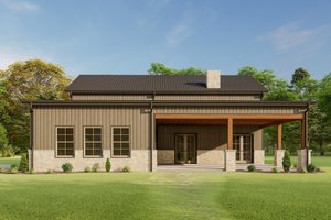Barndominium Exterior - Front Elevation Plan #1092-53