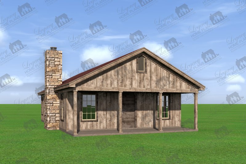 Architectural House Design - Exterior - Front Elevation 3 for Country House Plan #932-199 - 2 bed, 1 bath