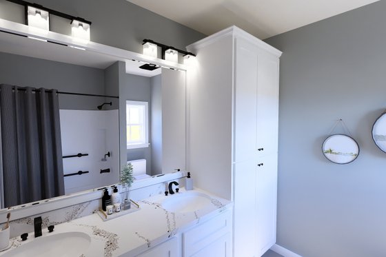 Interior - Master Bathroom for Farmhouse House Plan #44-273 - 3 bed, 2 bath