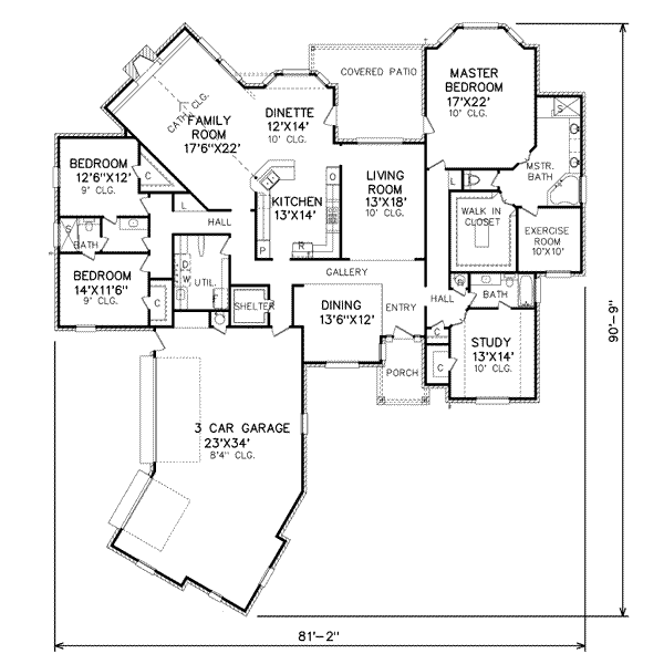 Traditional Floor Plan - Main Floor Plan #65-456