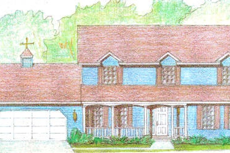 Traditional Style House Plan - 4 Beds 2.5 Baths 2234 Sq/Ft Plan #421-118