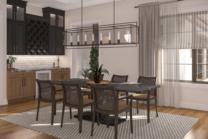 House Design - Interior - Dining Room 1 for Modern House Plan #455-450 - 5 bed, 4.5 bath
