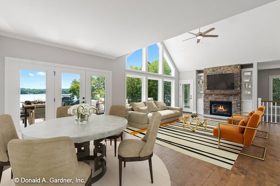 Interior - Family Room 1 for Traditional House Plan #929-910 - 3 bed, 2.5 bath