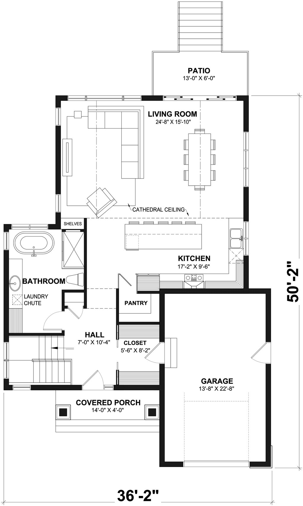 Cottage Style House Plan 3 Beds 2 Baths 2080 Sqft Plan 23 2766