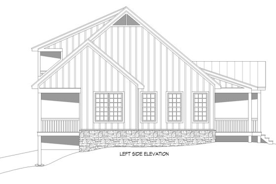 Exterior - Other Elevation for Traditional House Plan #932-333 - 3 bed, 2.5 bath