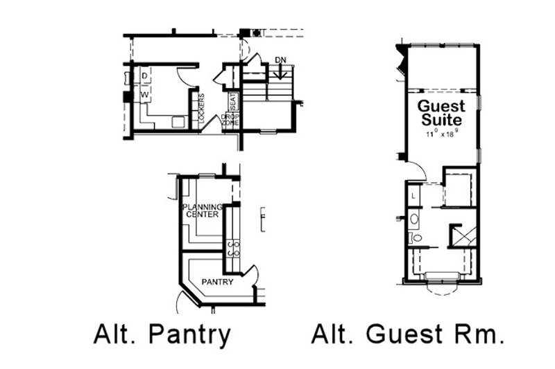 House Design - Alternate Floorplan Options